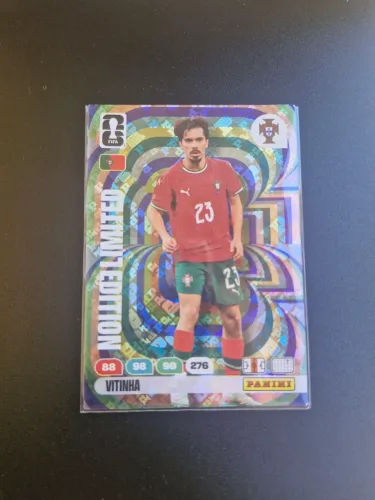 Card Vitinha Limited Edition Holográfico - Adrenalyn Panini Copa 2026