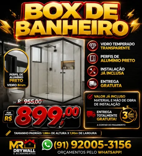 BOX P/ BANHEIRO