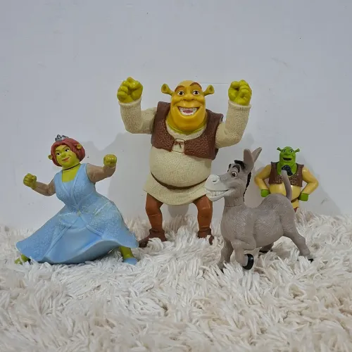 Coleção Sherek Bonecos Raros - 4 Bonecos KIT Completo