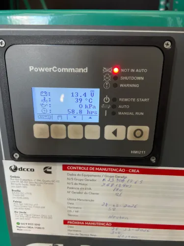 Gerador Cabinado 170kva DCCO 58h de uso