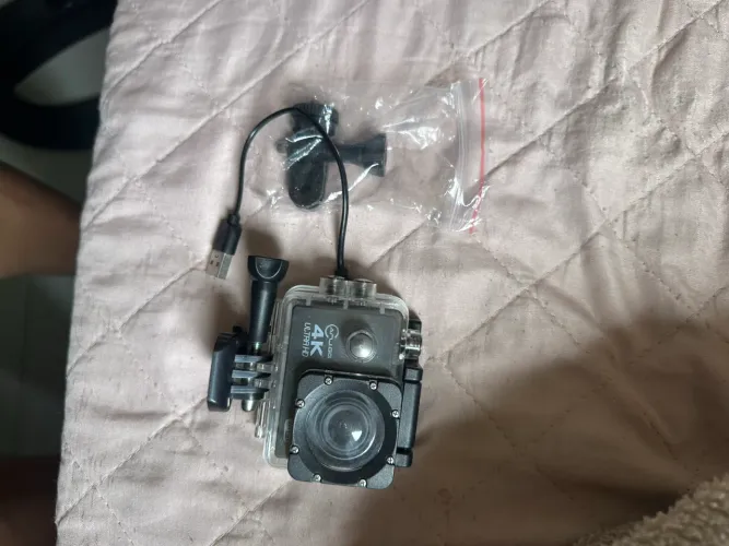 Câmera Go pro 4k 30fps a prova d?água com acessórios