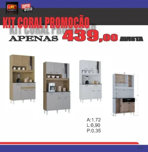 KIT CORAL 6 PORTAS