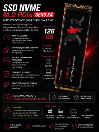 SSD NVME 128GB