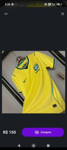 Camisa do Brasil versão Torcedor tamanho GG