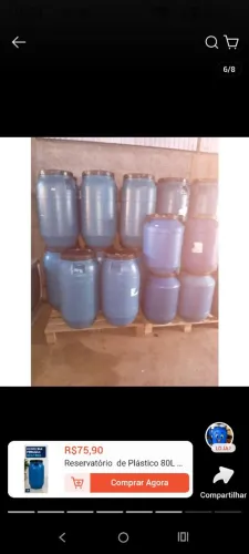 Bombonas com tampa 25L