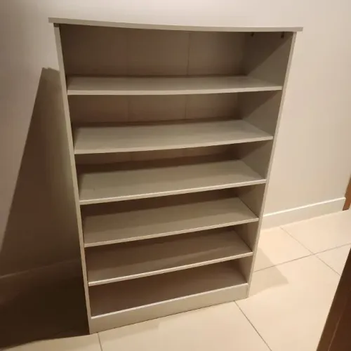 Armário Estante Multiuso Sapateira - 5 Prateleiras, Branco e Montado - Desk Design