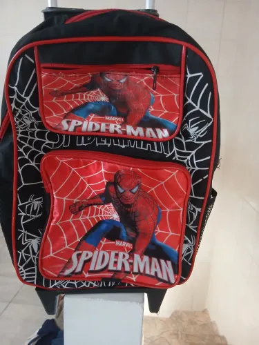 Mochila homem-aranha de rodinhas