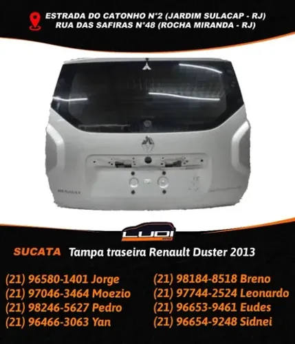 Tampa traseira Renault Duster 2013