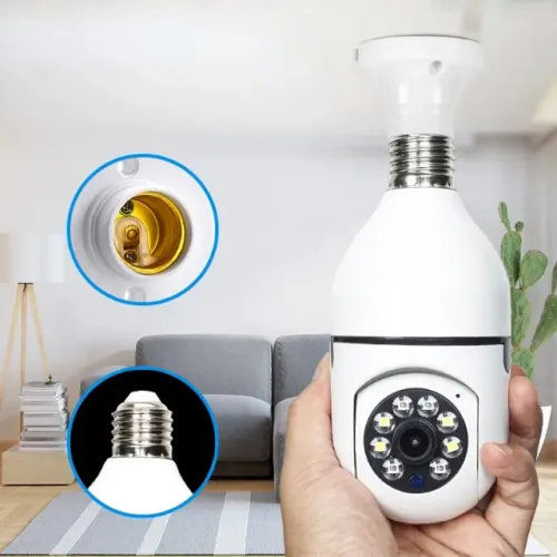 Wifi Smart Câmera de Fácil Instalação, E27 lâmpada rosca, Giratória em Teresina, Piauí