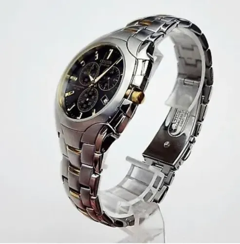 Relógio Citizen Eco-Drive cronógrafo masculino H500-S063418 aço inoxidável