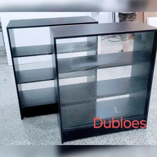 Balcão vitrine preto promoção 