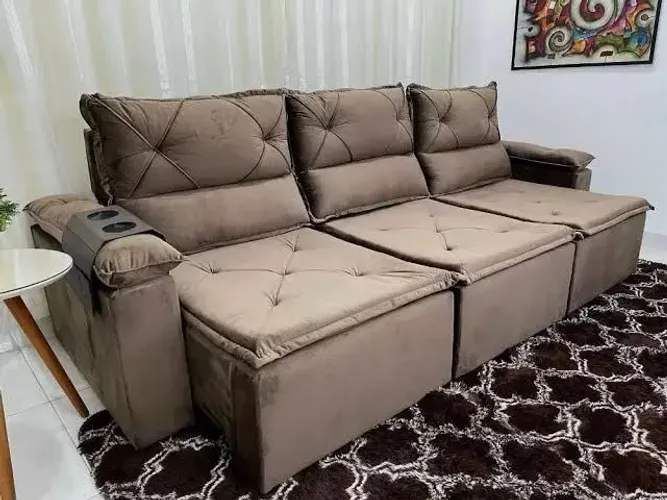 Sofá Retrátil e Reclinável Eliot