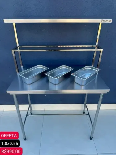 Condimentadora inox- Mesa...