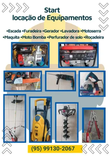 Alugamos motosserra / roçadeira / perfurador de solo 