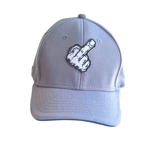 Boné Aba Sanduíche Curva Original Leopard Flex F**K Y@U! com Regulagem Atrás em Velcro