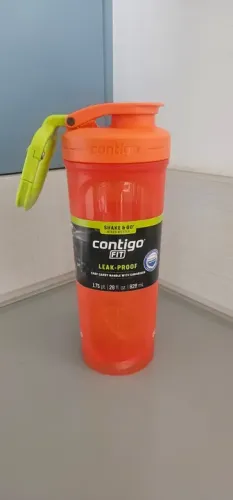 Garrafa Coqueteleira Contigo Fit 828ml - Laranja