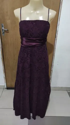 Vestido de festa longo Tam G