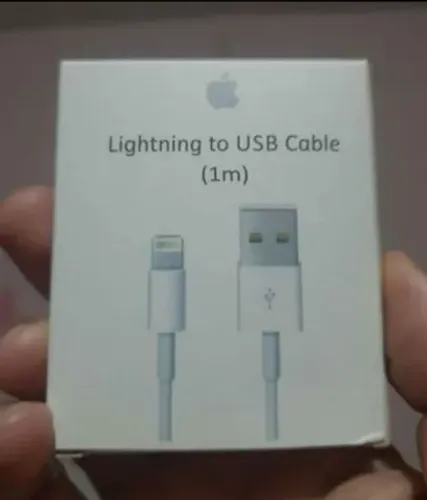 É SÓ O CABO USB LIGHTNING IPHONE NOVO, ZERO E ORIGINAL. LEIA A DESCRIÇÃO.