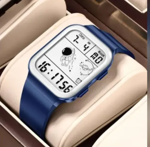 Lige-Relógio digital esportivo azul