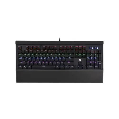 Teclado Gamer Mecânico HP GK500 Led RGB Switch Blue - WZetta