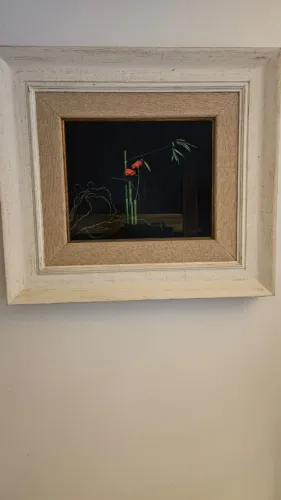 Quadro Pintura 90cm Largura 80cm Altura Rio Design Barra