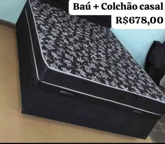 Cama Baú + Colchão Casal D20