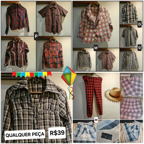 Camisas e Calças Xadrez