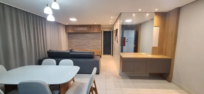 ALUGA-SE LINDO APTO NO RESIDENCIAL ALVORADA. MOBILIADO COM REQUINTE