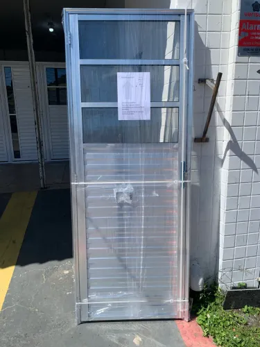 PORTA 3 VIDROS FIXOS 80cm natural -últimas unidades