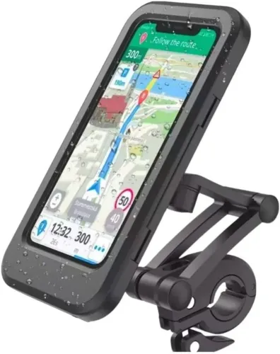 Suporte Celular Moto Bike Bicicleta Guidão Prova D'água Universal Antiqueda Antifurto