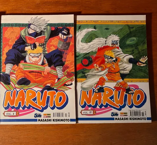 Mangá Naruto Vols. 3 e 11 - Panini Comics - EM ÓTIMO ESTADO