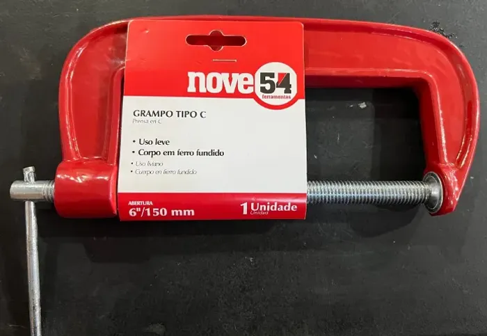 Grampo Tipo C 6'' Nove54 