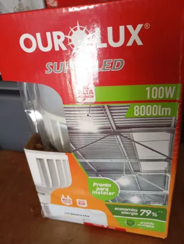 Lâmpada LED Ourolux 100W 8000lm Luz Branca Fria