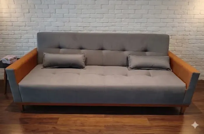 Oferta Sofa cama noronha cinza (temos outras cores consulte)