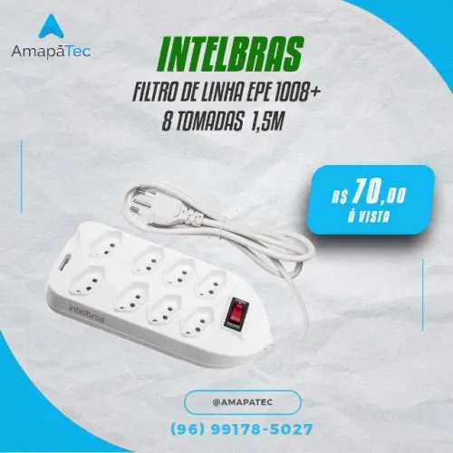 Filtro de Linha com 8 Tomadas EPE 1008+