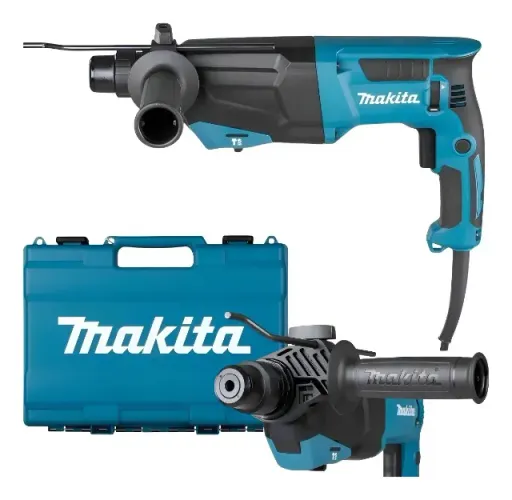 Martelete Rompedor Makita Hr2670 Sds Plus 800w 220v Azul-turquesa