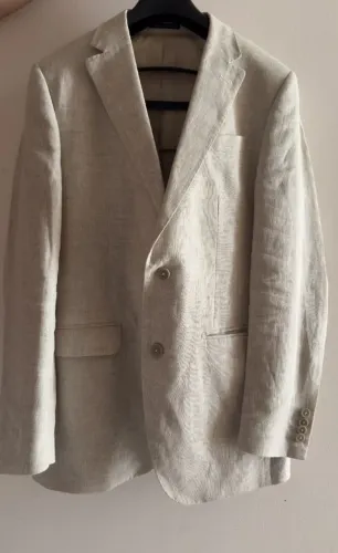 Blazer masculino LOFT 100% linho, com forro.