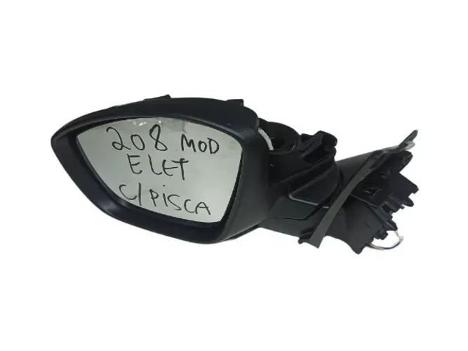 Retrovisor Esquerdo Peugeot 208 2021/2024 Elétrico C/ Pisca