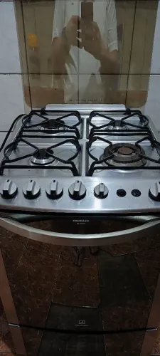 Fogão inox Eletrolux