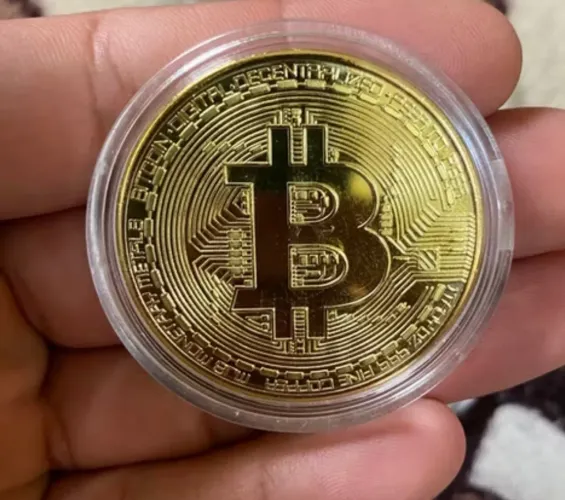 Moeda Bitcoin Colecionável - Perfeita para Colecionadores!