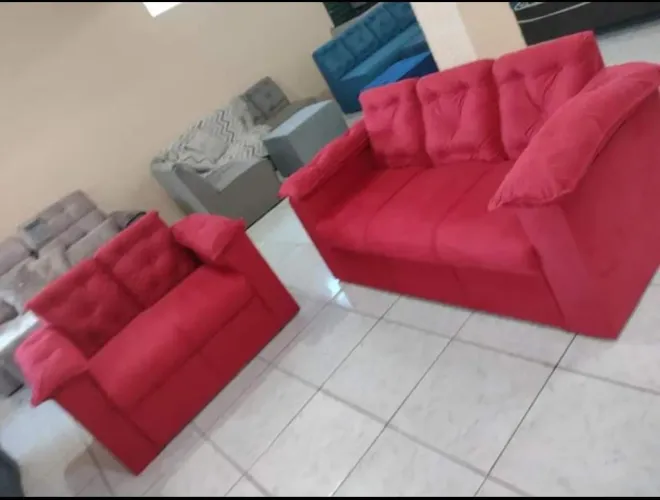 Conjunto de Sofá 2 e 1 Lugares compacto