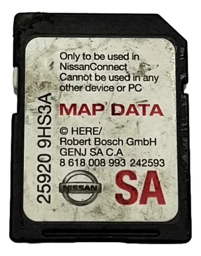 Cartão Sd Navegação Gps Map Data Nissan Kicks 2020