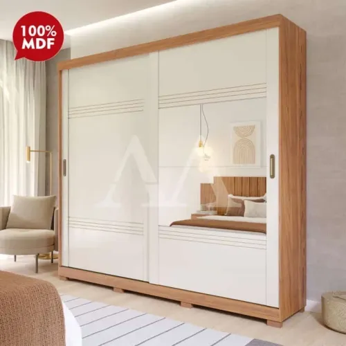 Guarda-Roupa de Correr Casal Moderno 2 Portas MDF R$ 2.299,99 a vista 