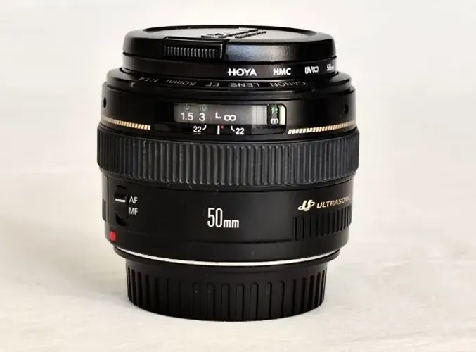 Lente Canon Ultrasonic 50mm\ f1.4