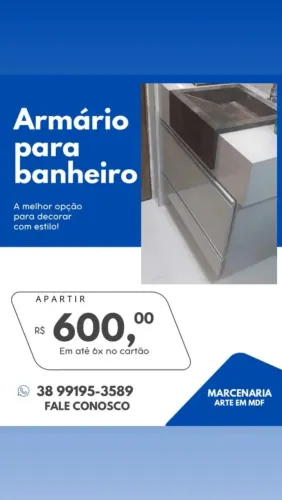 Armário sob medida. 350,00 Zap *