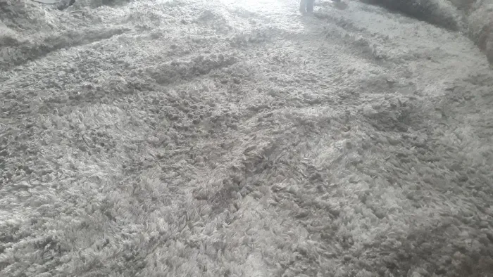 Tapete Peludo Cinza para Sala