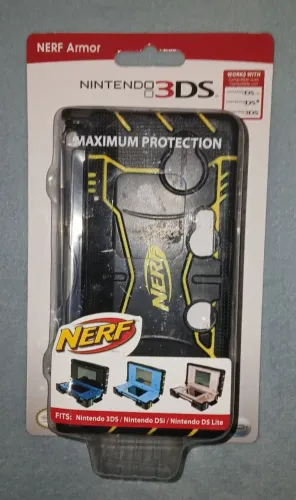 Capa Preta com Amarelo para Nintendo 3DS, DSi ou DS Lite NERF Armor (Rara) !!!