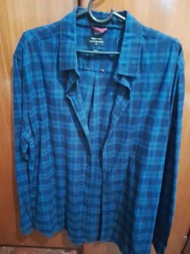Camisa Xadrez Azul Marfinno Renner G