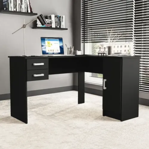 Mesa na cor preta em L