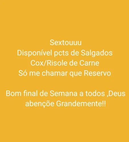 Salgados Congelados padrão